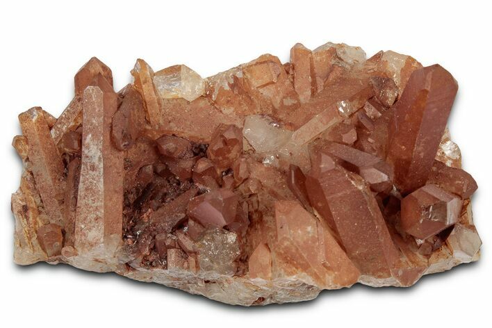 Tangerine Quartz Crystal Cluster - Brazil #328922